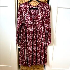 Natalie Martin Fiore Short Dress - Vintage Flowers Red XS